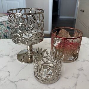 Decorative Metal Bath and Body Works Candle Holders New
